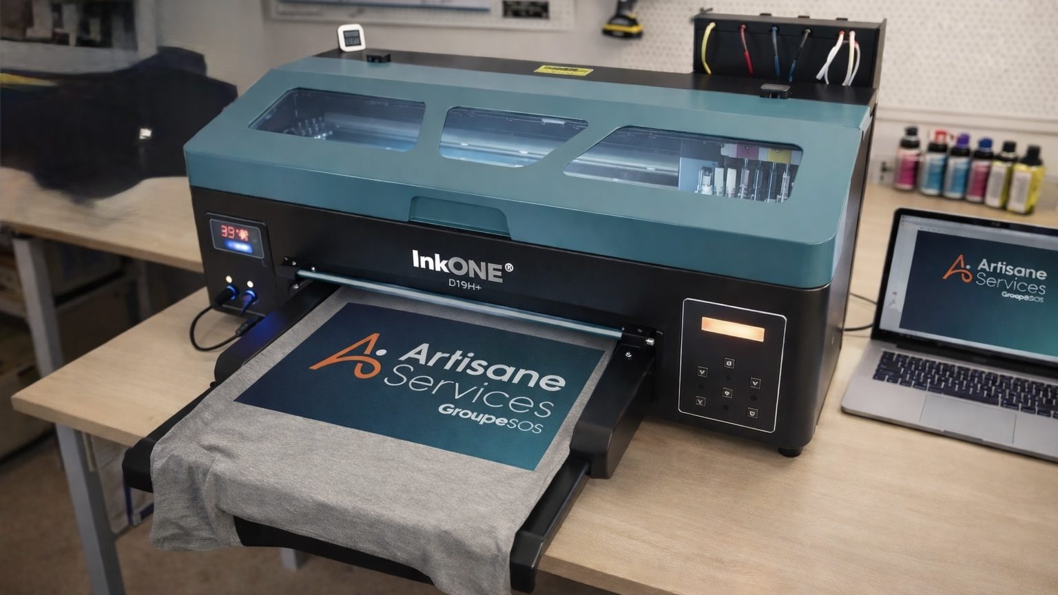 Artisane Services s’équipe d’une machine DTF